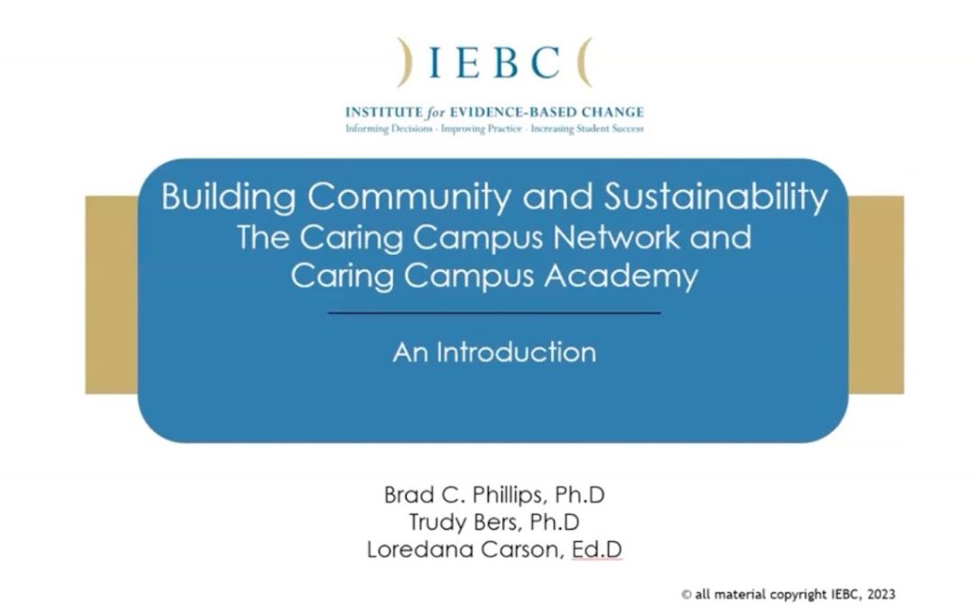 The Caring Campus Network & Academy – View the Webinar