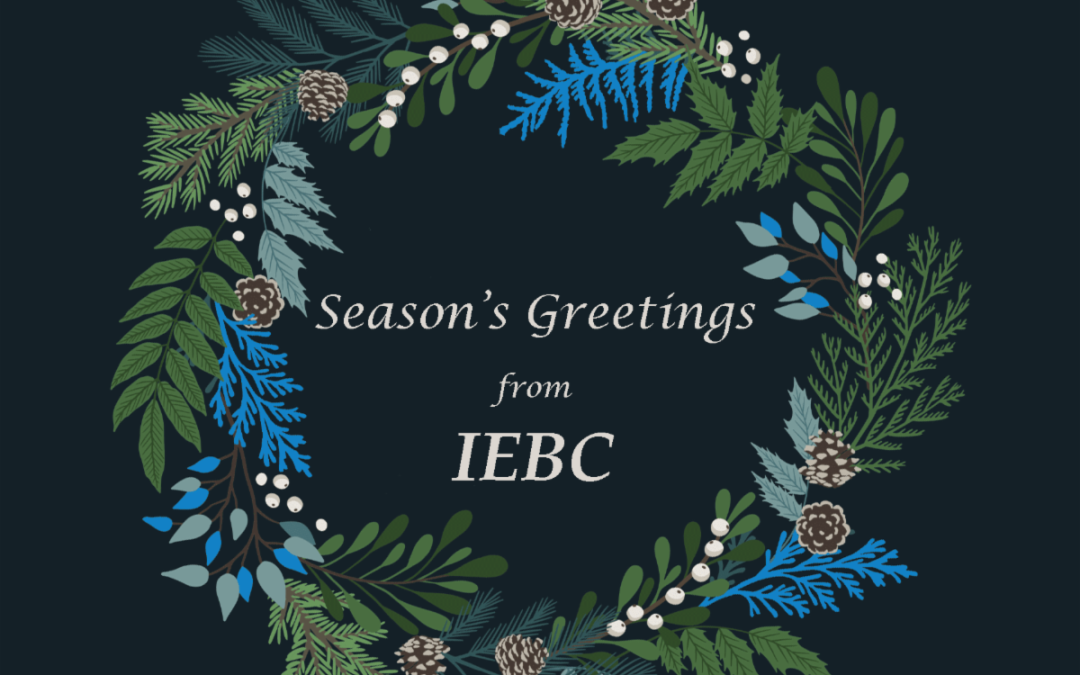 Holiday Wishes With Gratitude  ﻿From Your IEBC Team